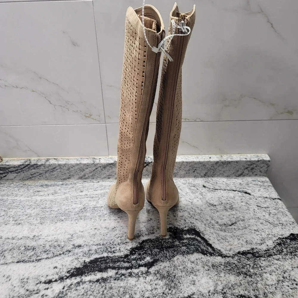 VINCE CAMUTO SHELRICA  OPEN  TOES WOVEN BOOT - Picture 6 of 12